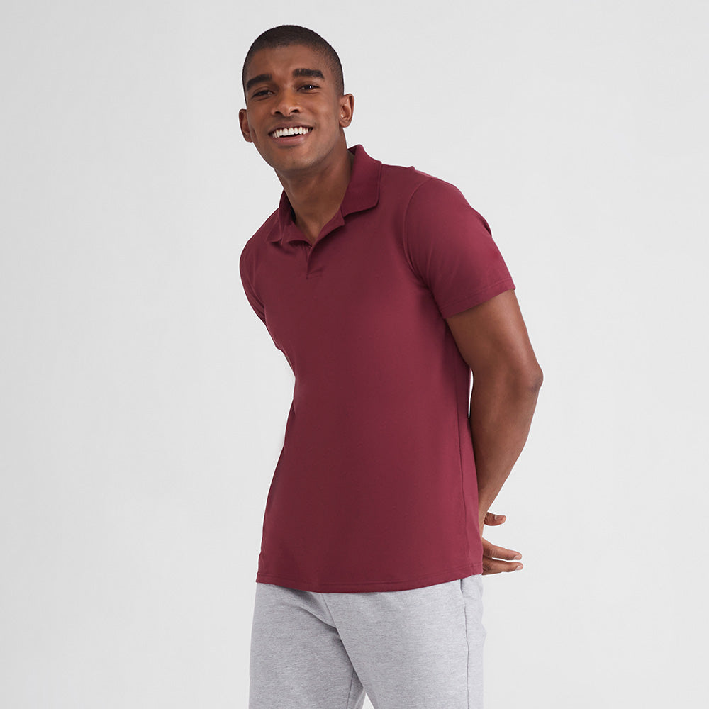 Camisa Polo Masculina - Vermelho Vinho