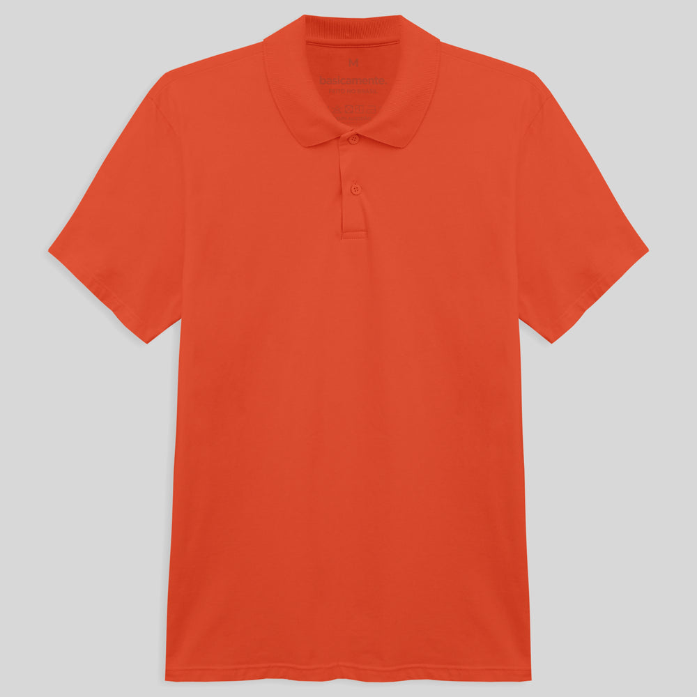 Camisa Polo Masculina - Laranja