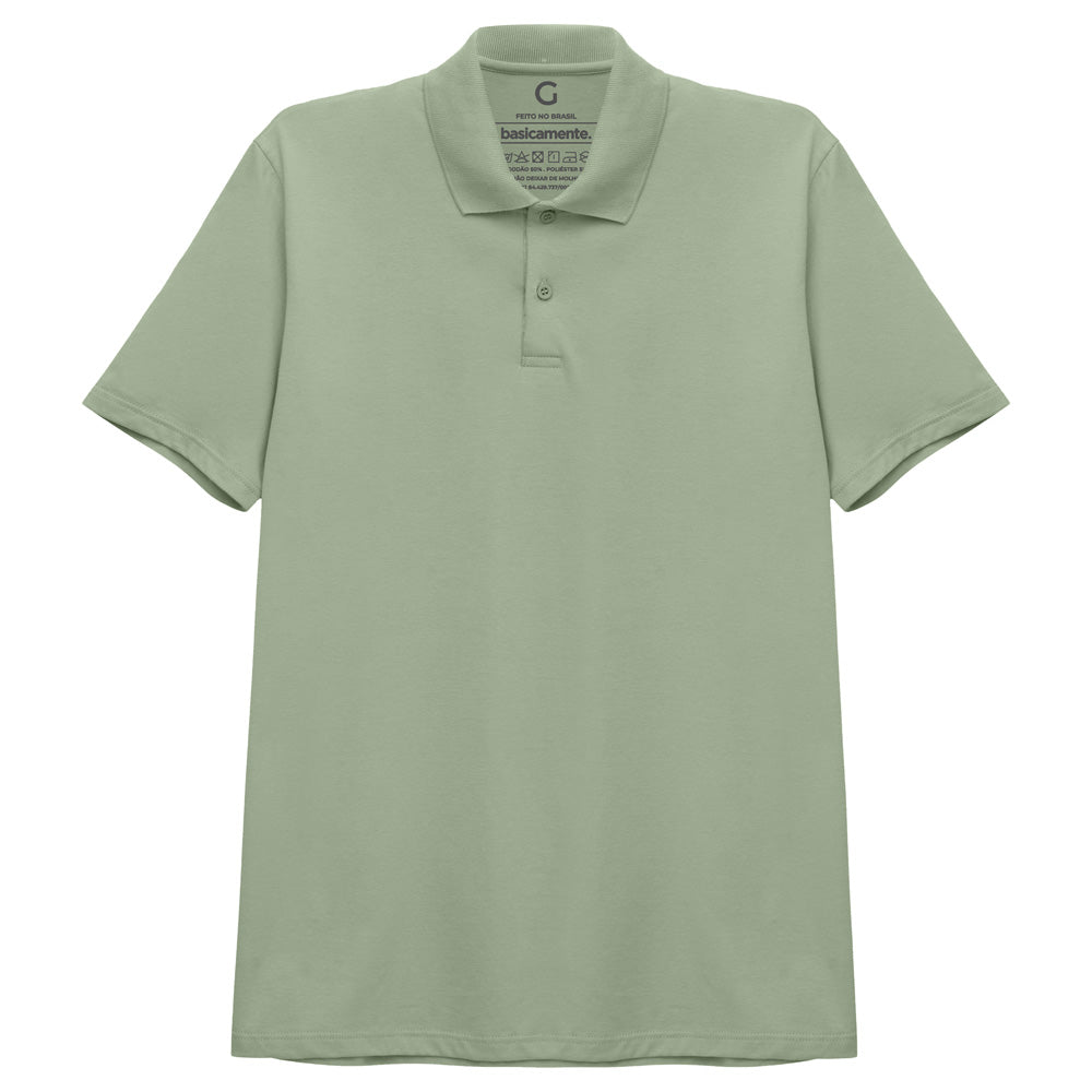 Camisa Polo Masculina - Verde Oliva