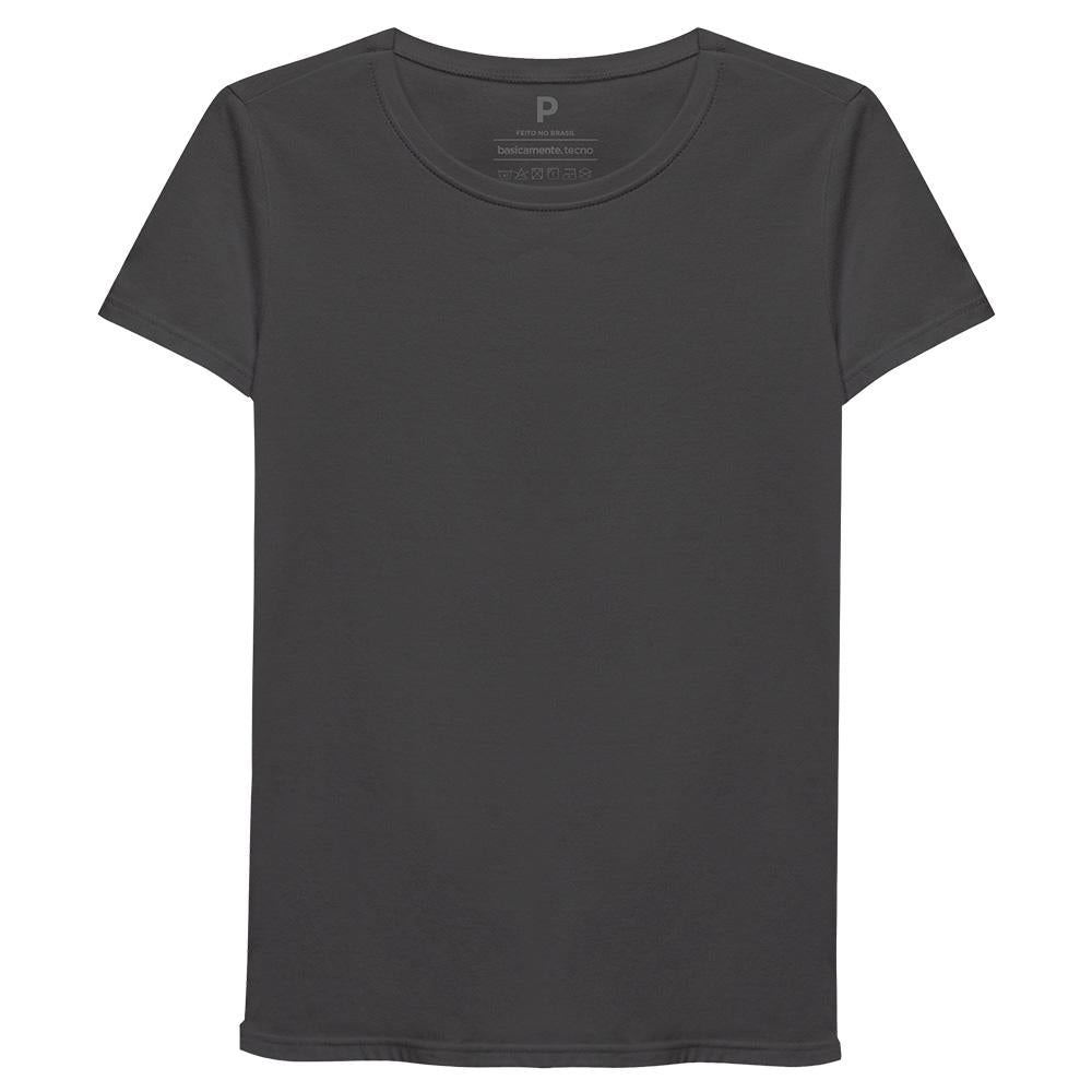 Camiseta Slim Feminina - Cinza Ardósia