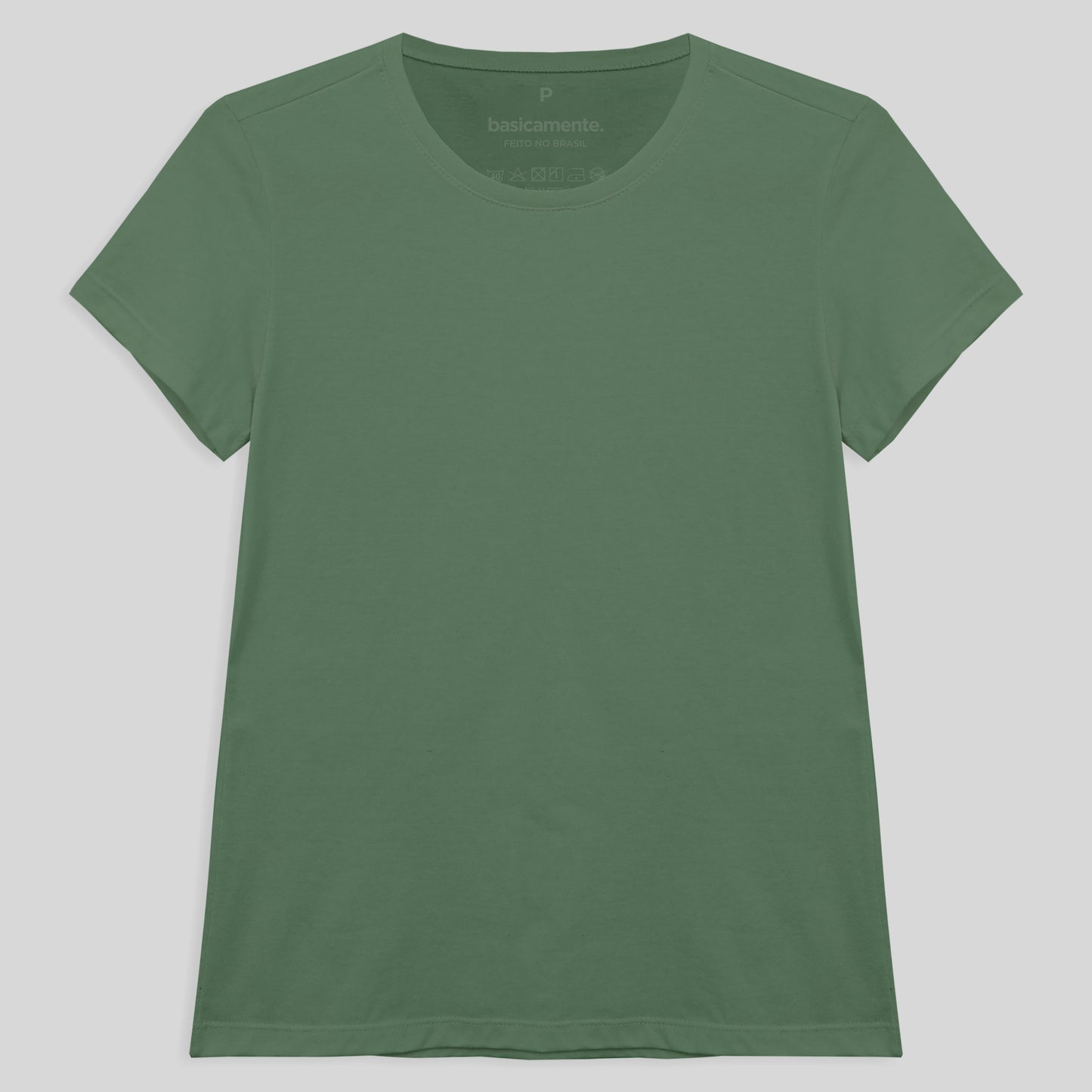 Camiseta Slim Feminina - Verde Oliva