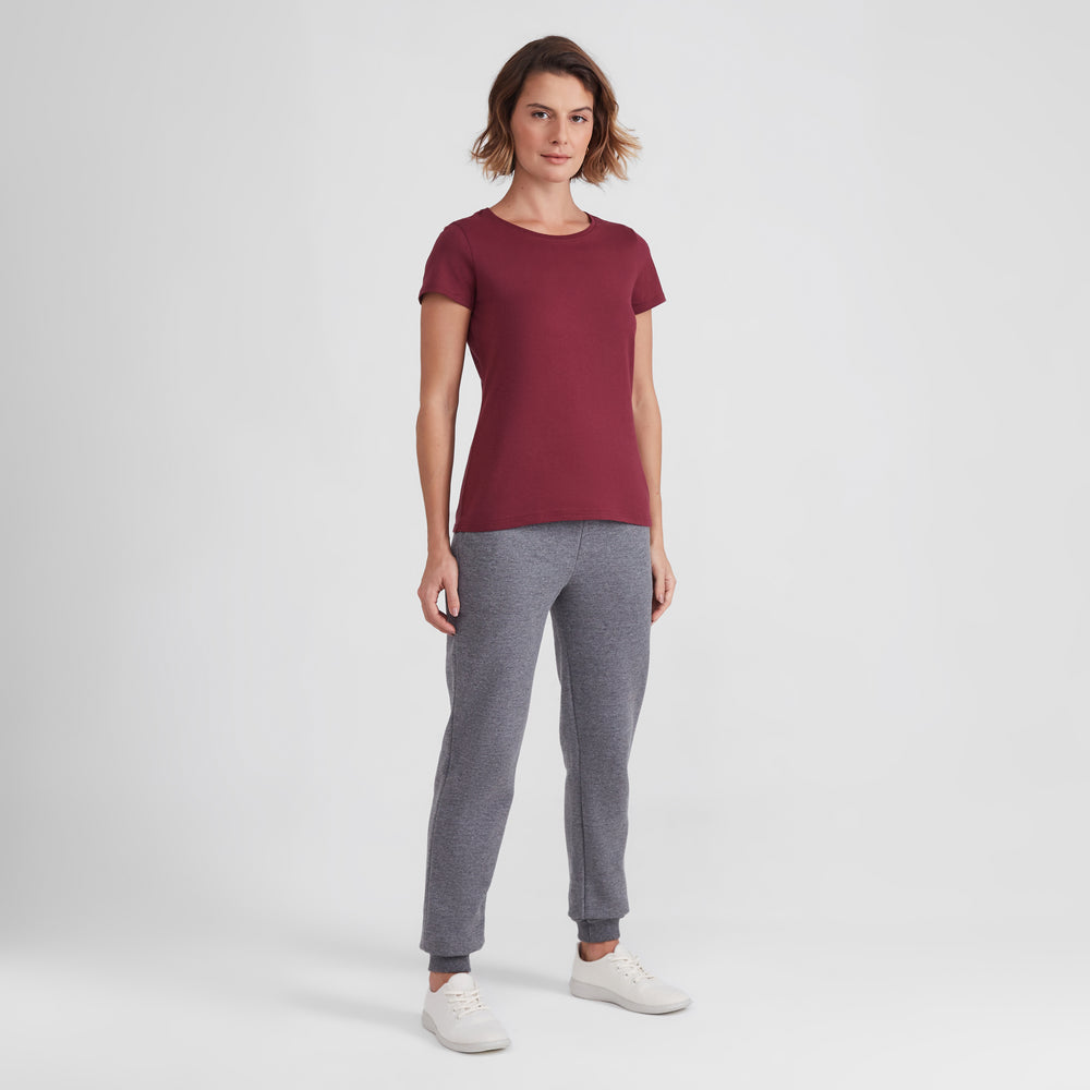 Camiseta Slim Feminina - Vermelho Vinho