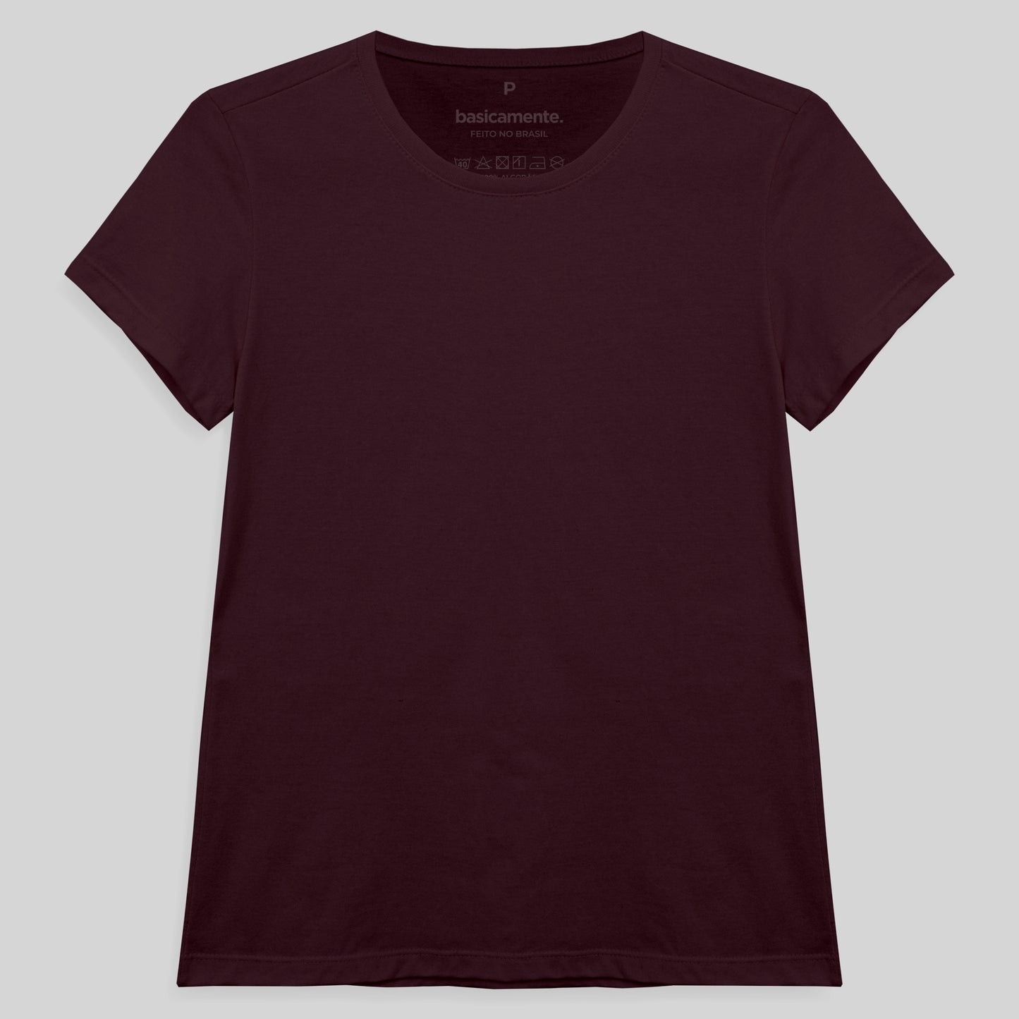 Camiseta Slim Feminina - Vermelho Vinho
