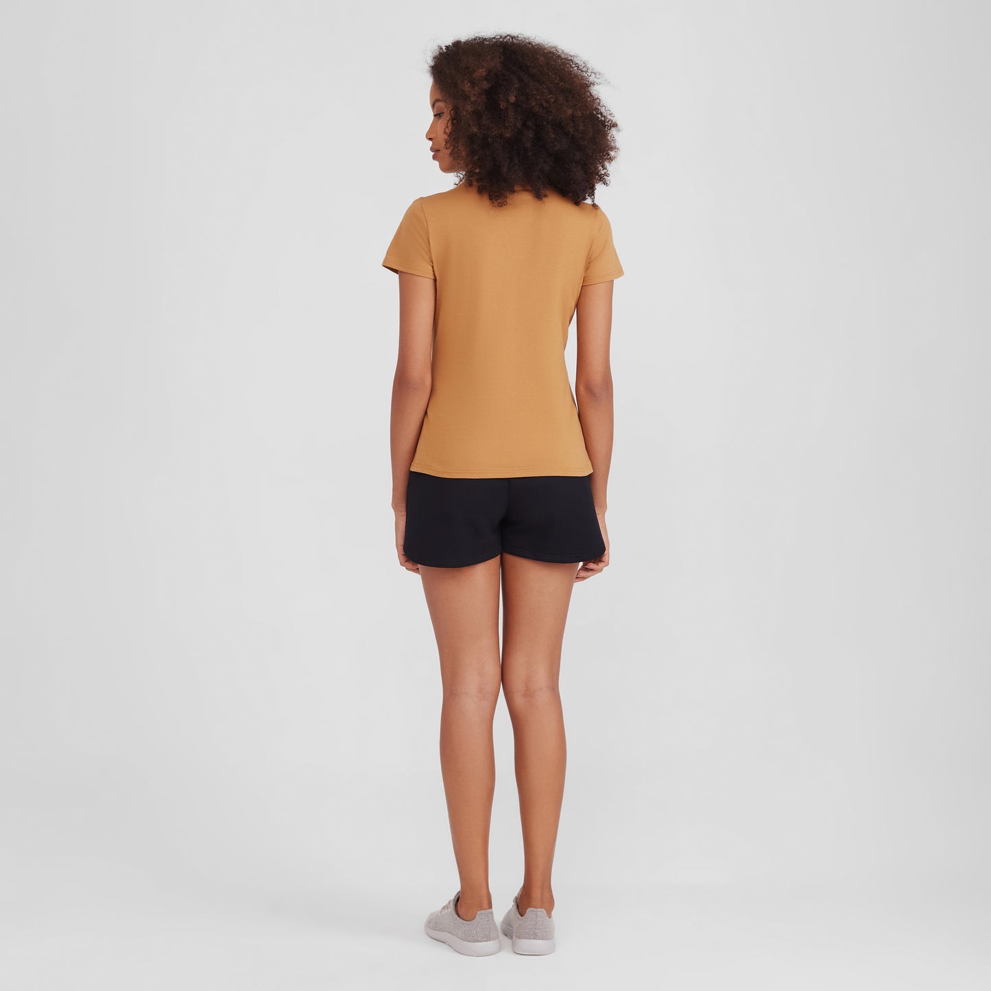 Camiseta Slim Feminina - Ocre