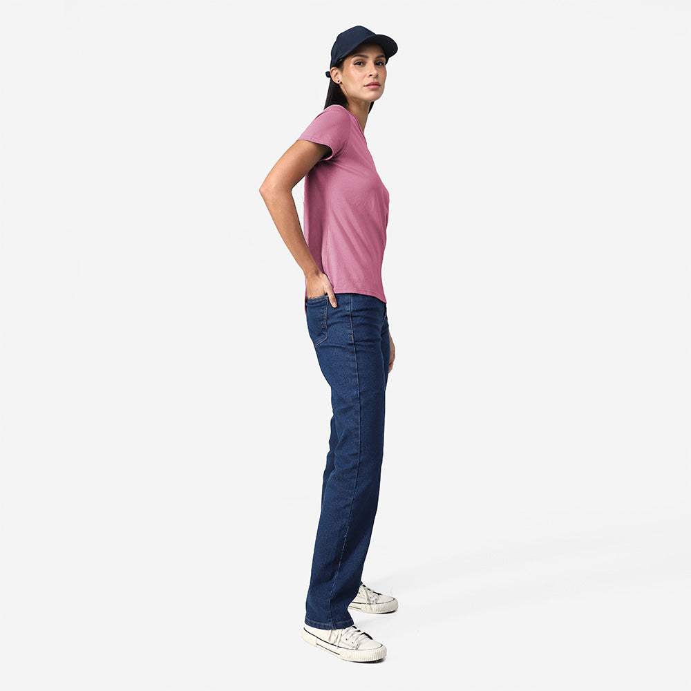Camiseta Slim Feminina - Roxo Purpura