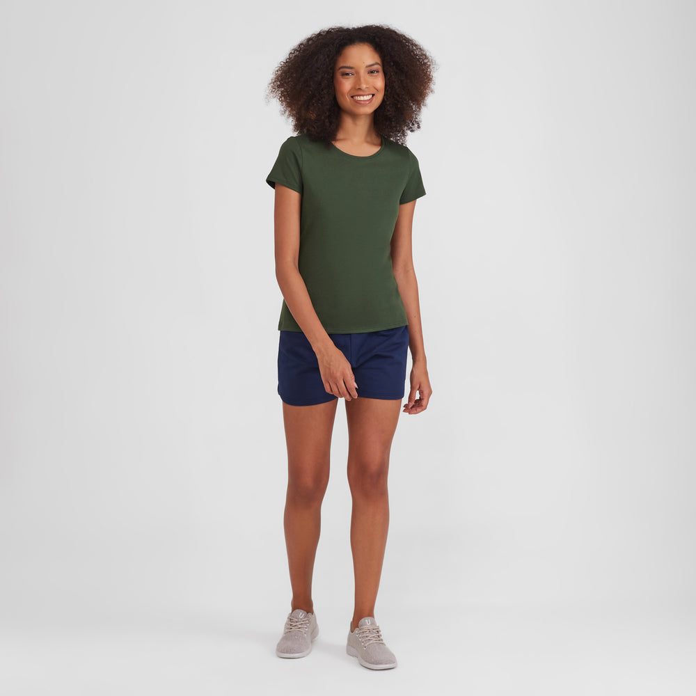 Camiseta Slim Feminina - Verde Selva