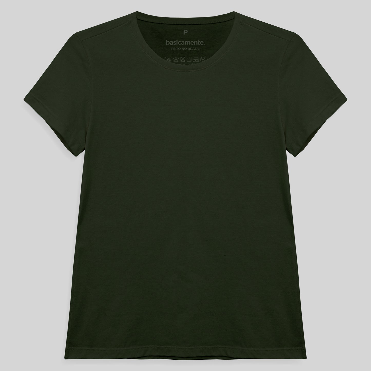 Camiseta Slim Feminina - Verde Selva