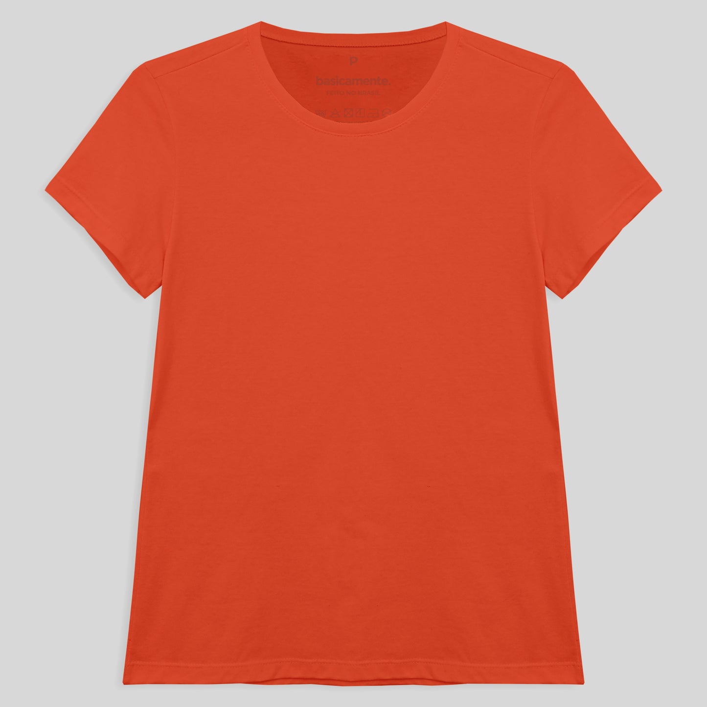 Camiseta Slim Feminina - Laranja