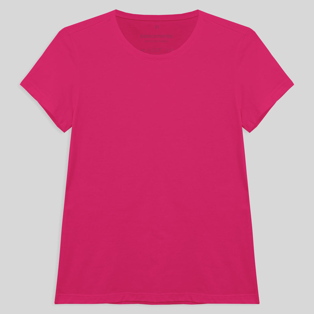 Camiseta Slim Feminina - Pink
