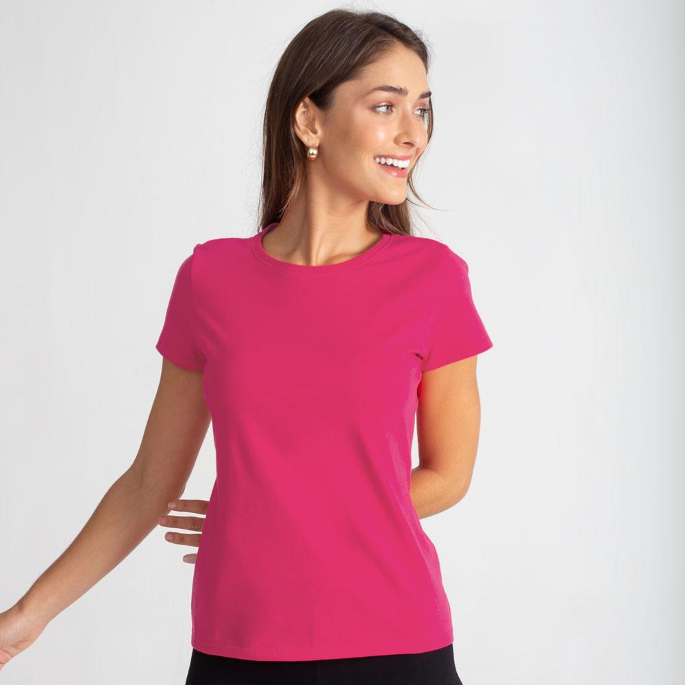 Camiseta Slim Feminina - Pink