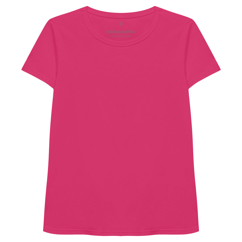 Camiseta Slim Feminina - Pink
