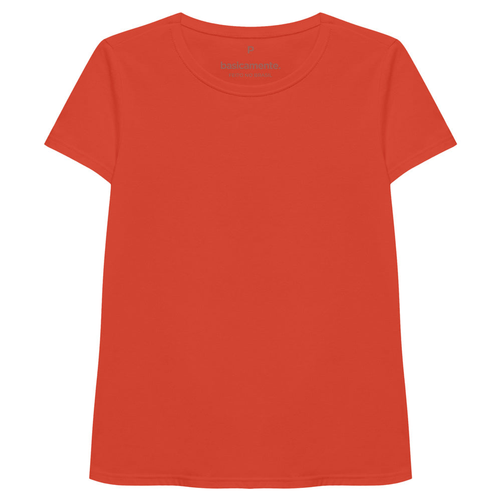 Camiseta Slim Feminina - Tangerina