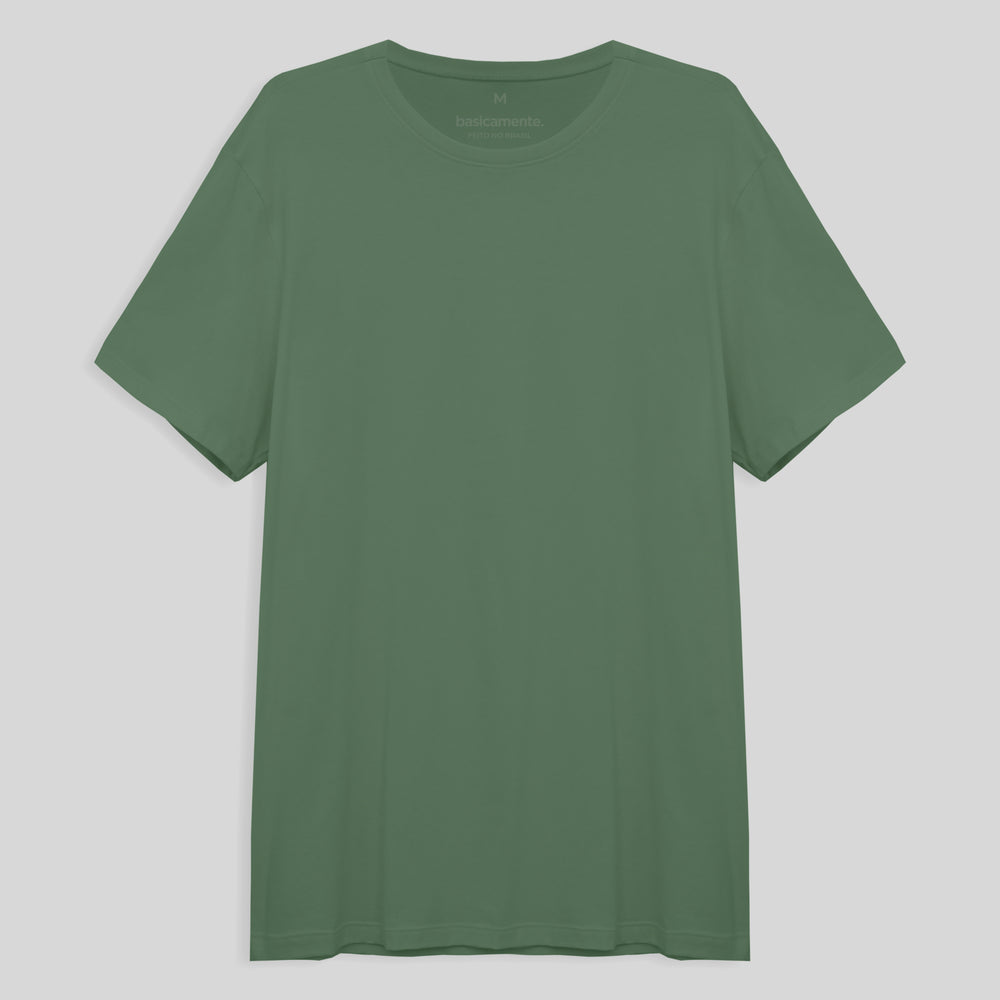 Camiseta Básica Masculina - Verde Oliva