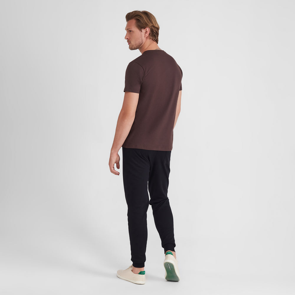 Camiseta Básica Masculina - Marrom