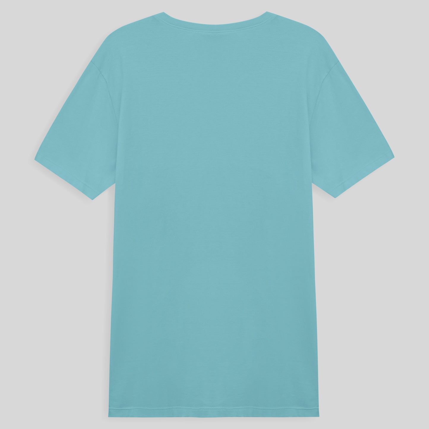 Camiseta Básica Gola V Masculina - Azul Claro
