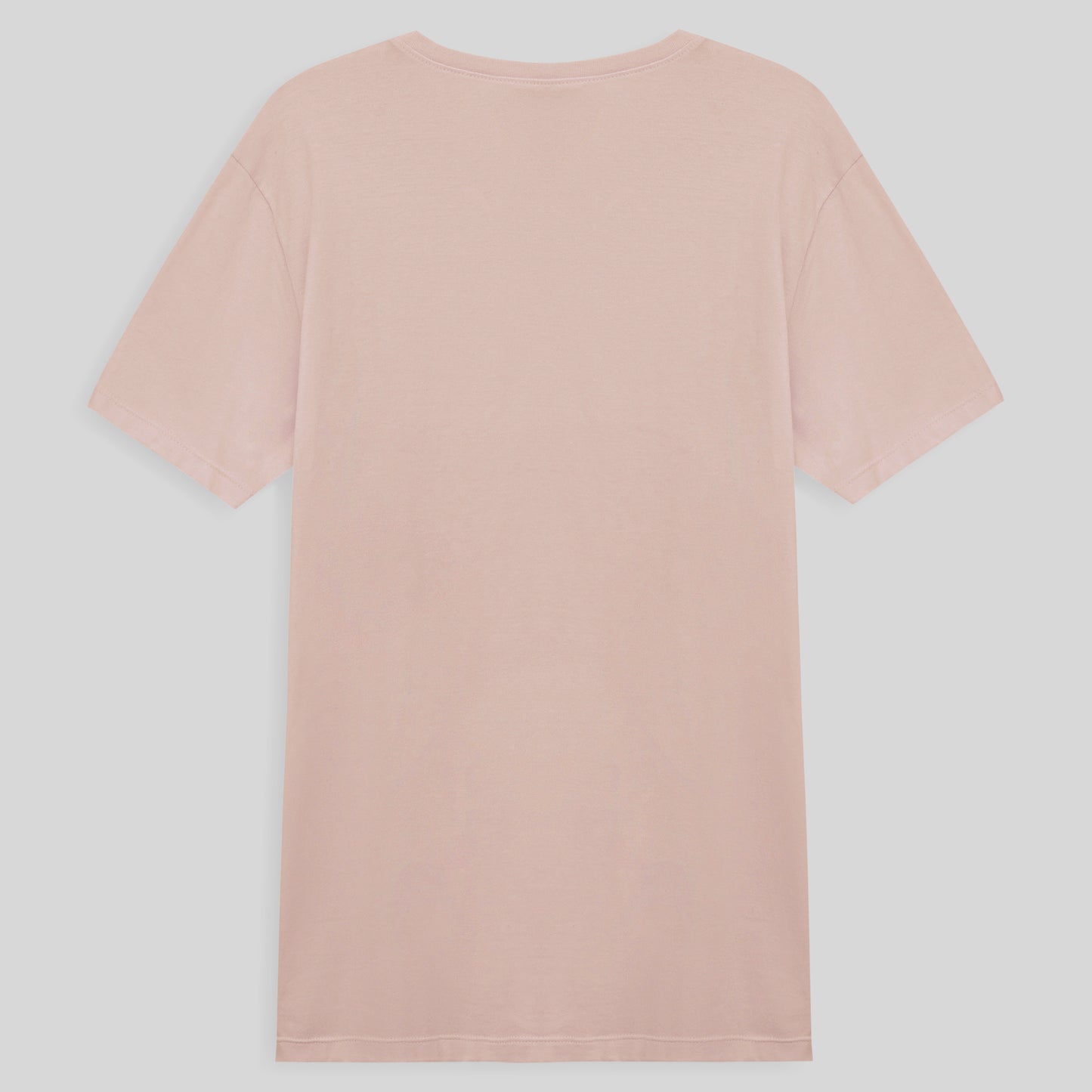 Camiseta Básica Gola V Masculina - Rosa Pastel