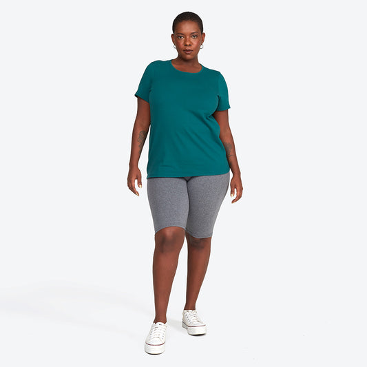 Camiseta Cotton Slim Gola C Plus Feminino - Jasper