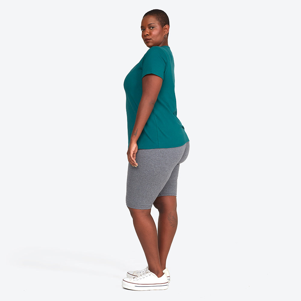 Camiseta Cotton Slim Gola C Plus Feminino - Jasper