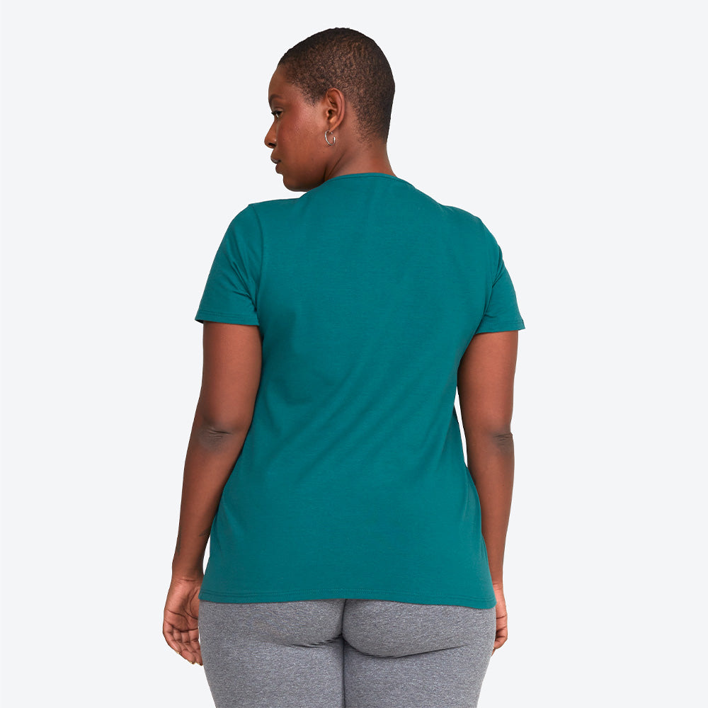 Camiseta Cotton Slim Gola C Plus Feminino - Jasper