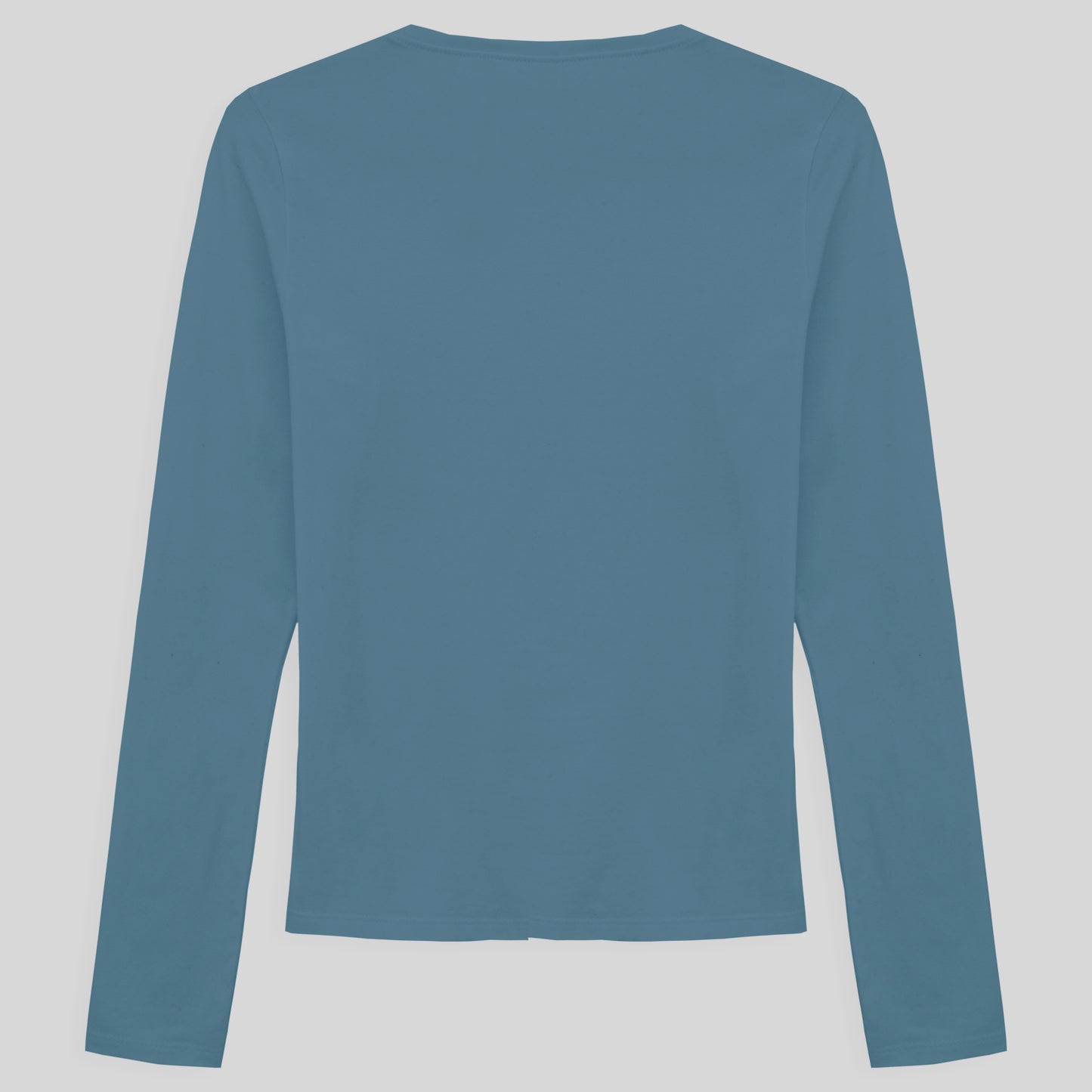 Camiseta Slim Manga Longa Feminina - Azul Celeste