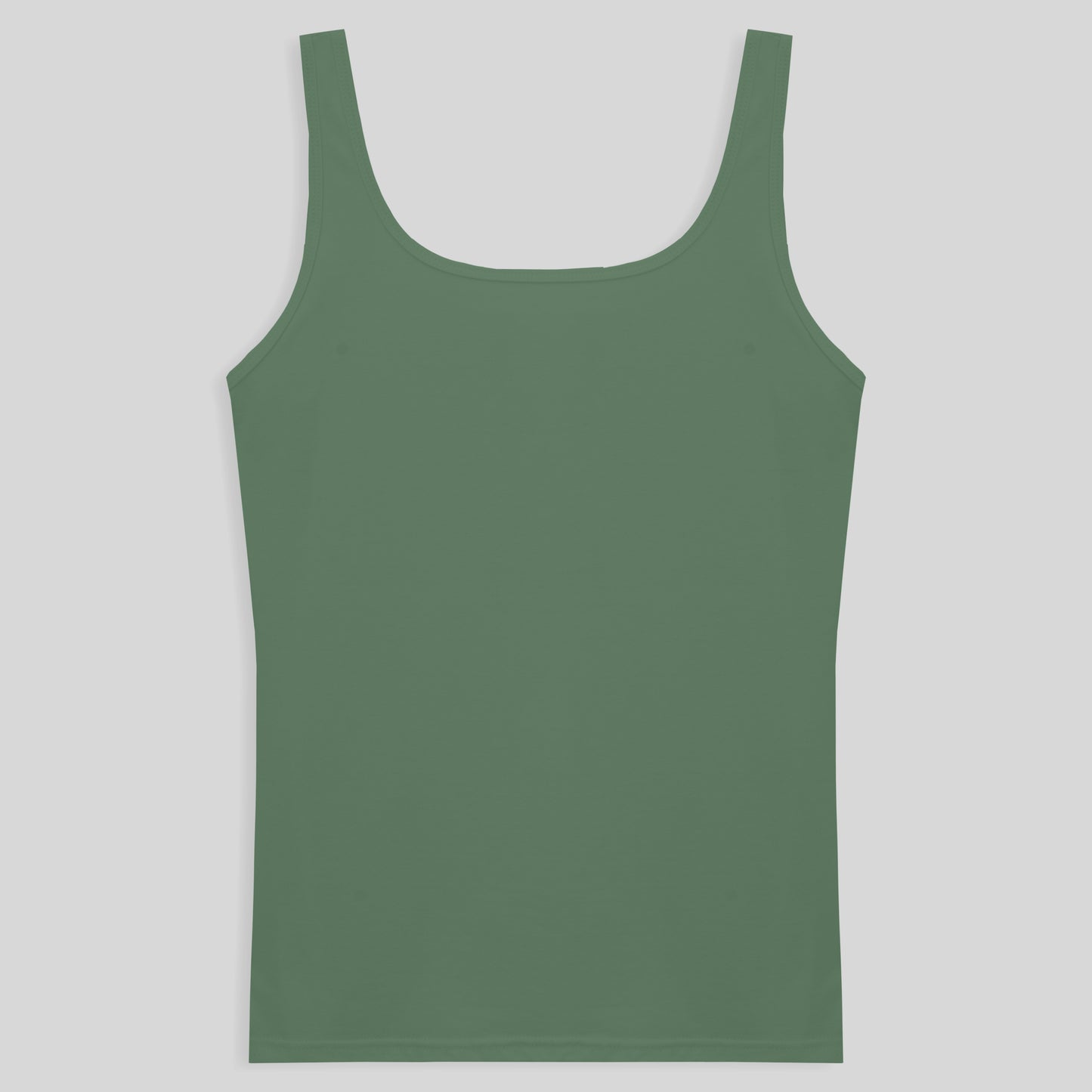 Regata Decote Quadrado Feminina - Verde Oliva