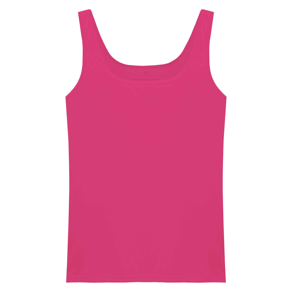 Regata Decote Quadrado Feminina - Rosa Fucsia