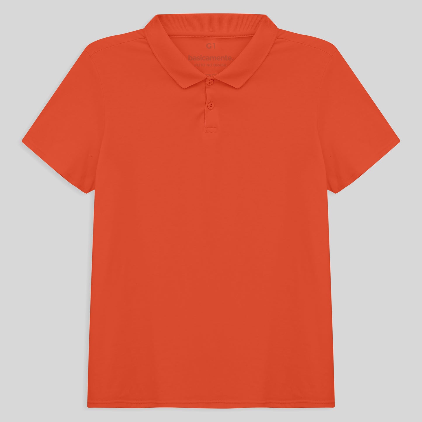 Camisa Polo Algodão Premium Plus Feminino - Laranja