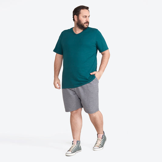 Camiseta Básica Gola V Plus Masculina - Jasper