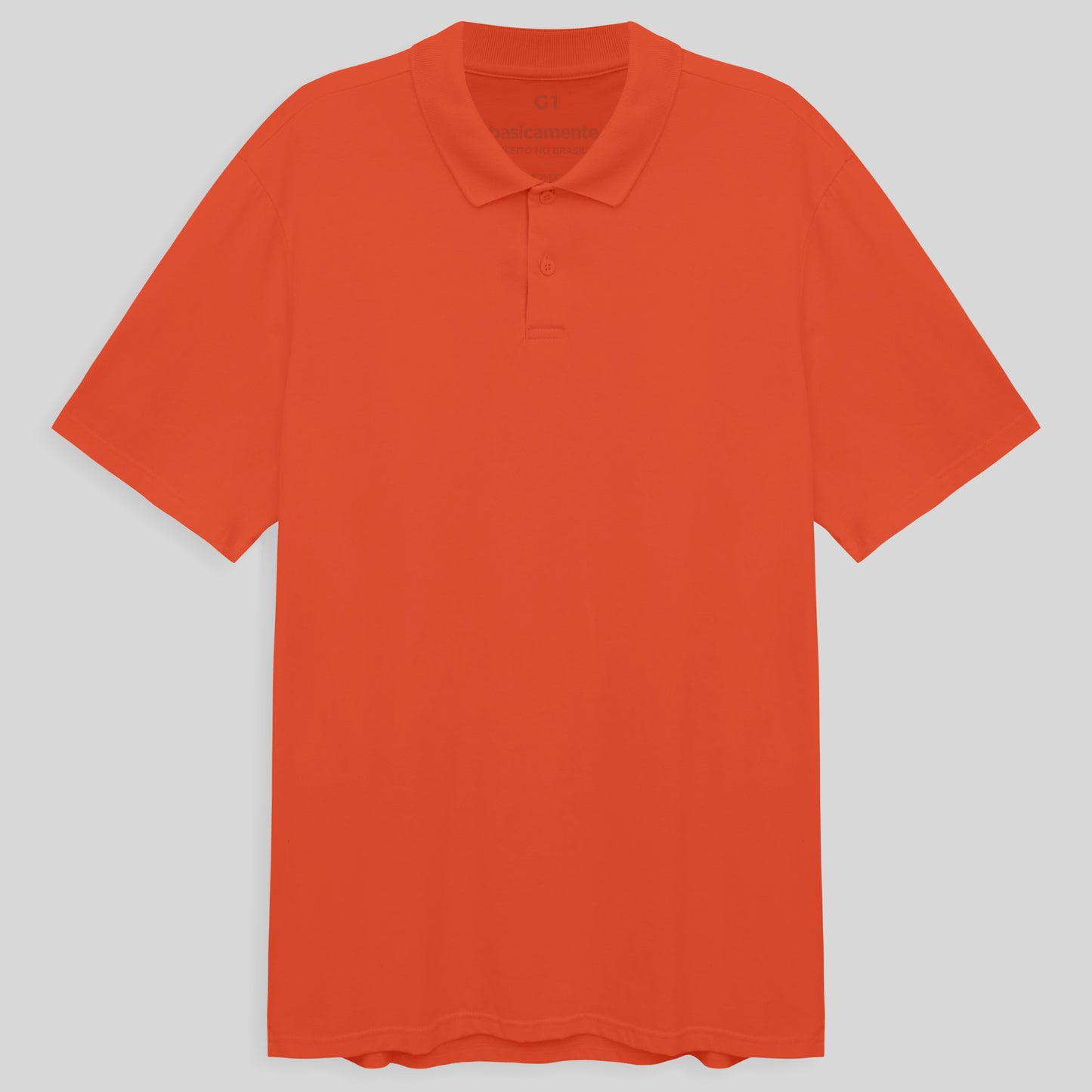 Camisa Polo Plus Masculina - Laranja
