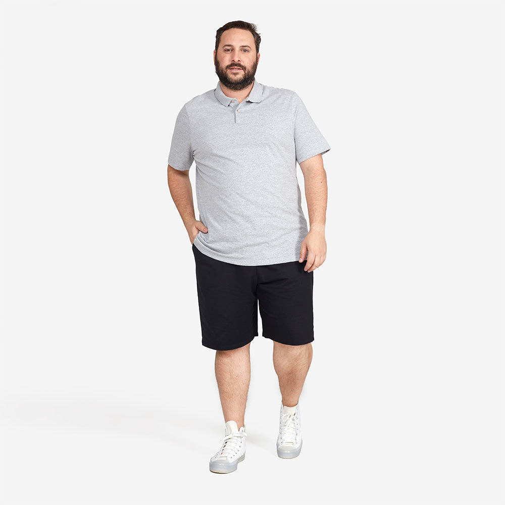 Camisa Polo Plus Masculina - Mescla Claro