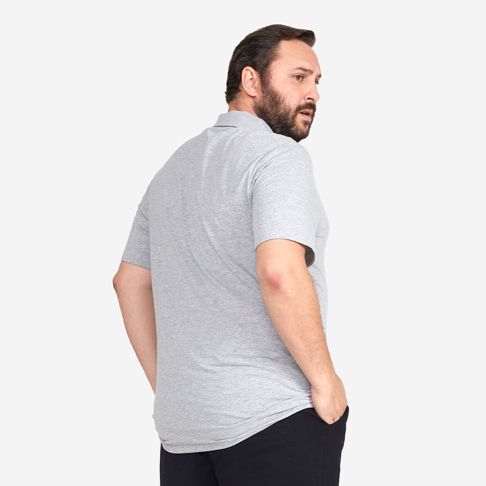 Camisa Polo Plus Masculina - Mescla Claro