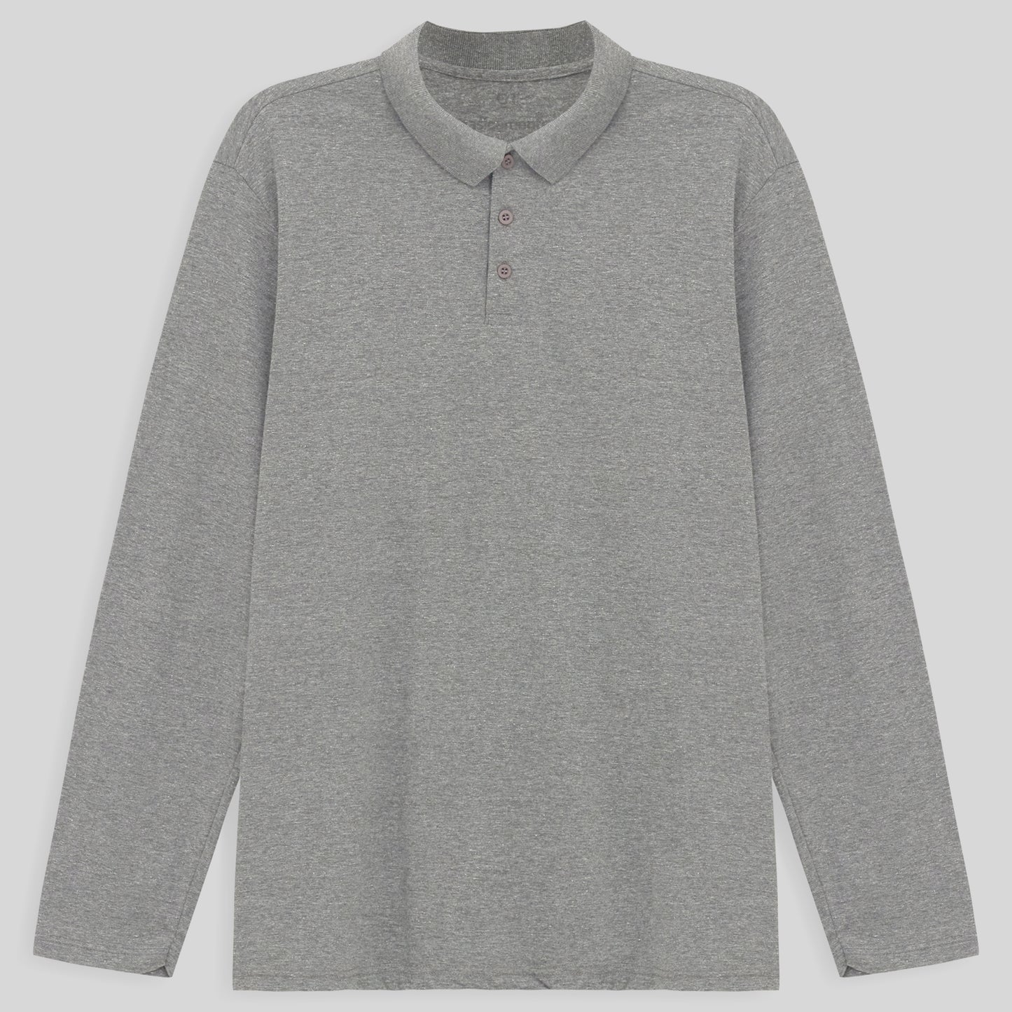 Camisa Polo Ml Plus Masculina - Mescla Claro