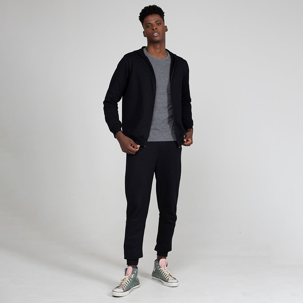 Jaqueta Moletom Flanelado Masculina - Preto