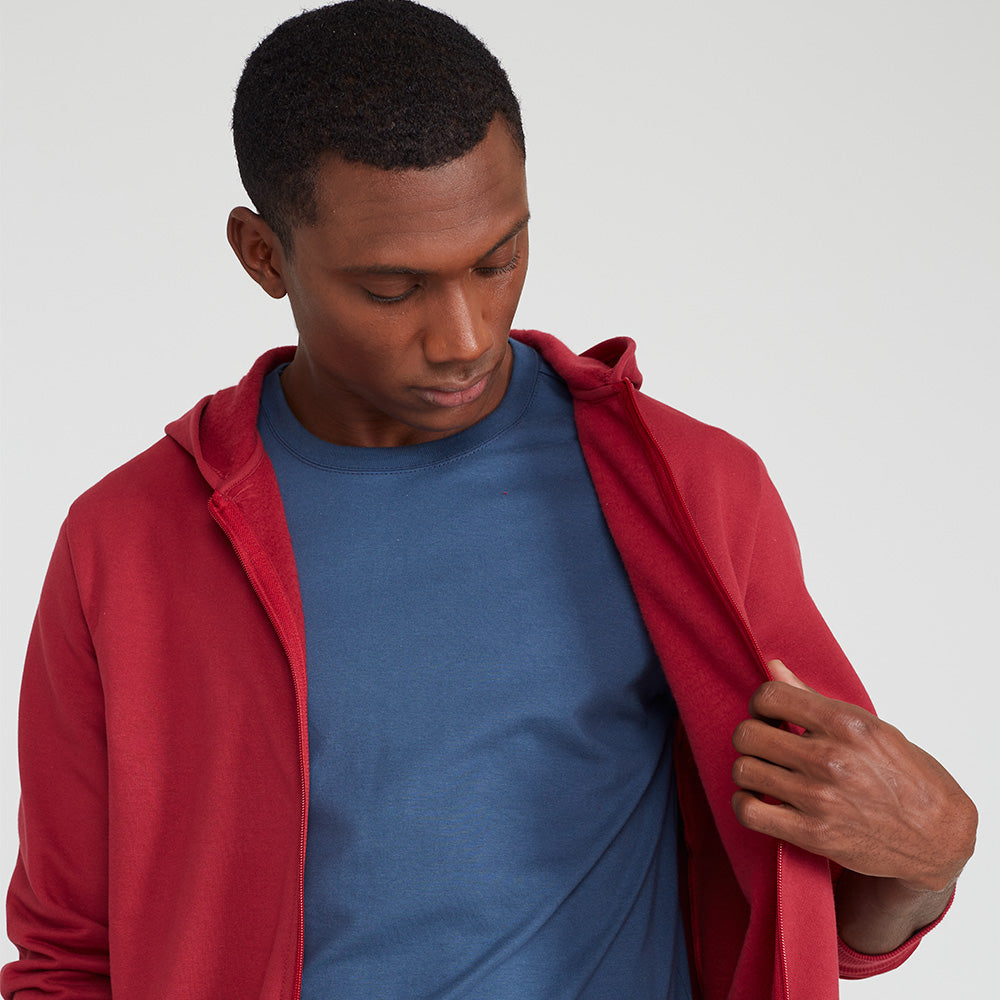 Jaqueta Moletom Flanelado Masculina - Marsala