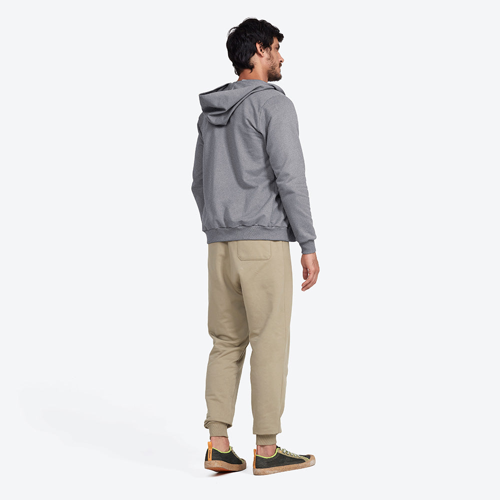 Jaqueta Moletom Flanelado Masculina - Mescla Escuro