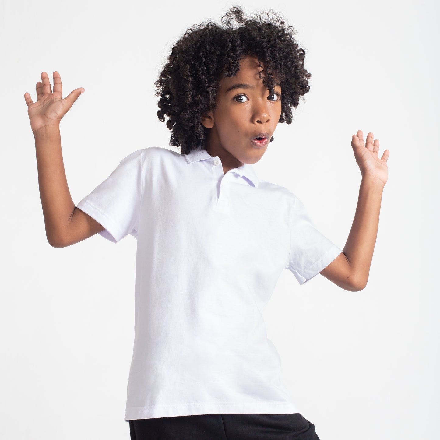 Camisa Polo Infantil Menino - Branco