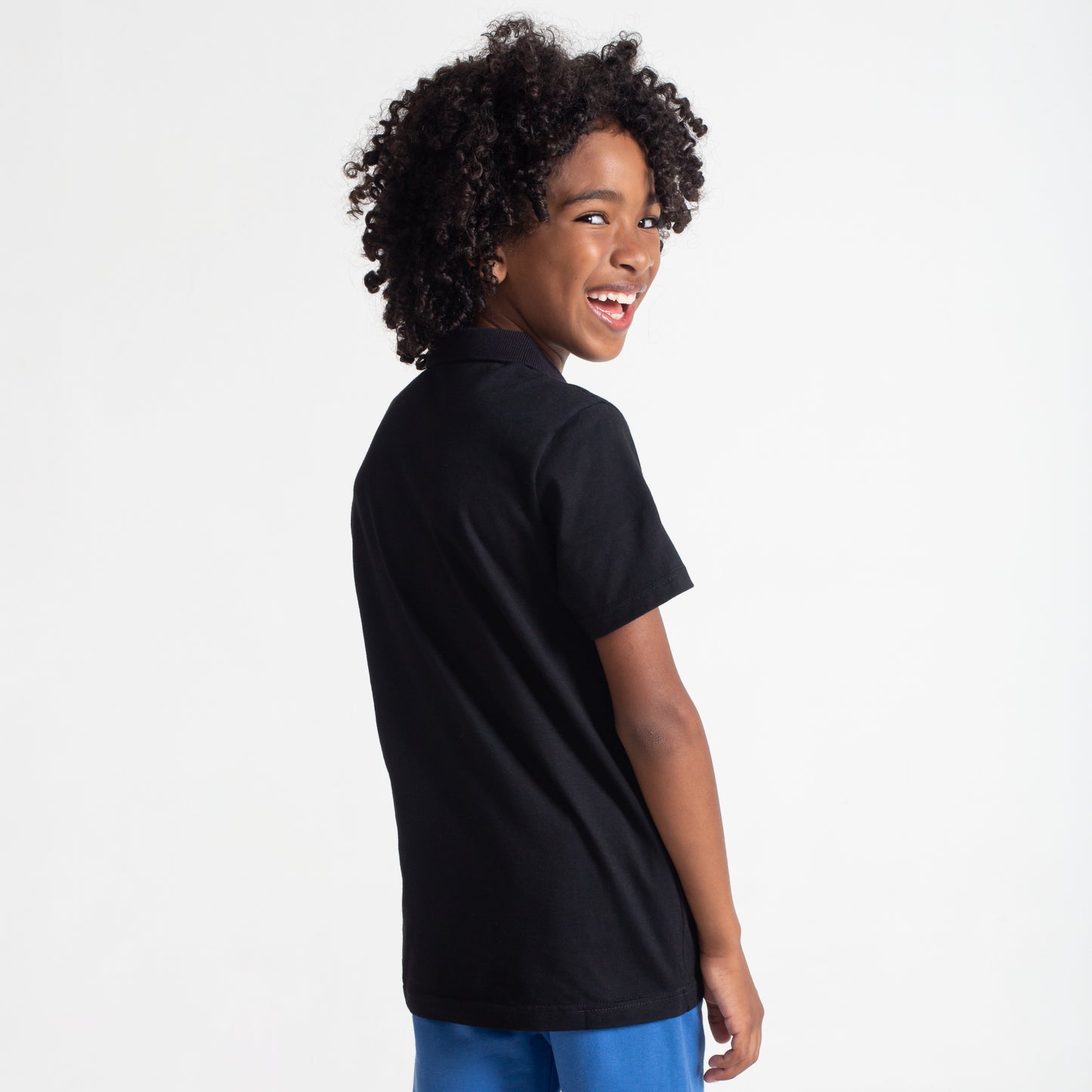 Camisa Polo Infantil Menino - Preto