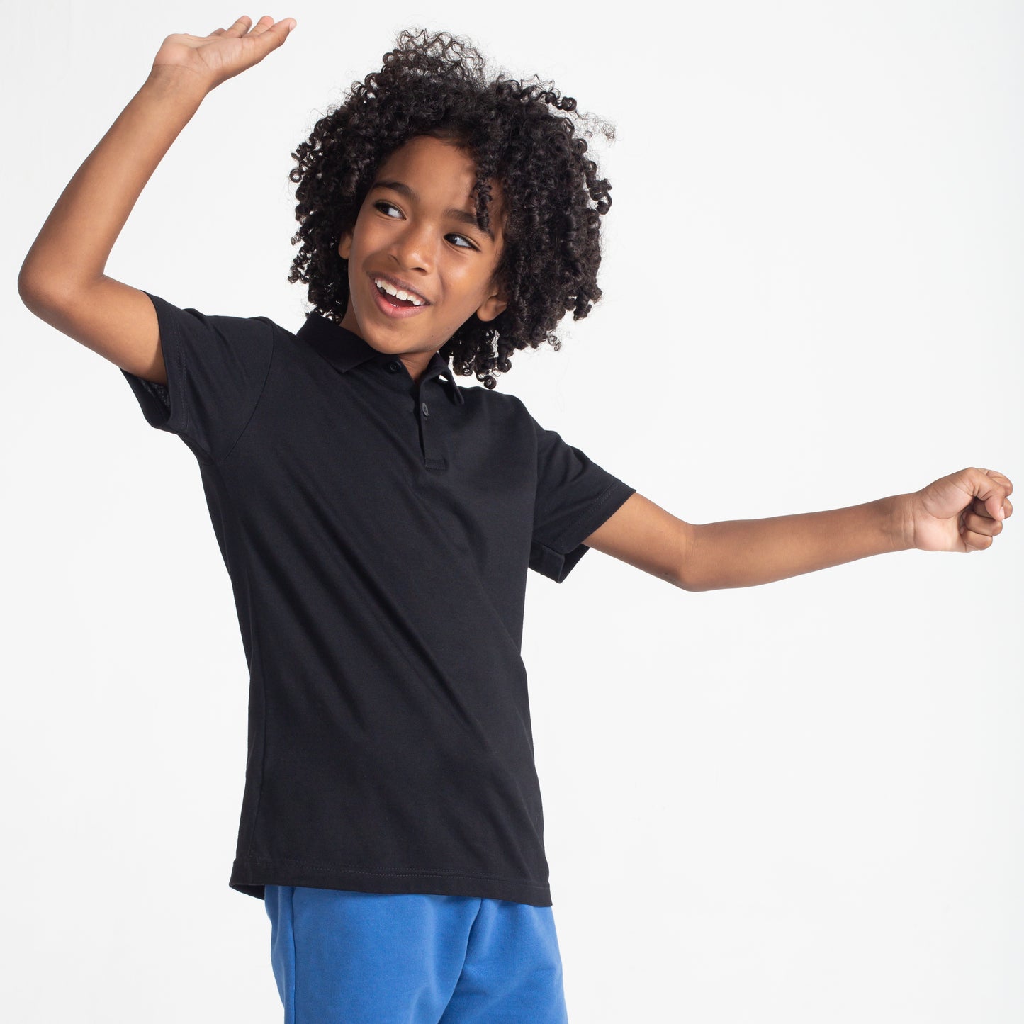 Camisa Polo Infantil Menino - Preto