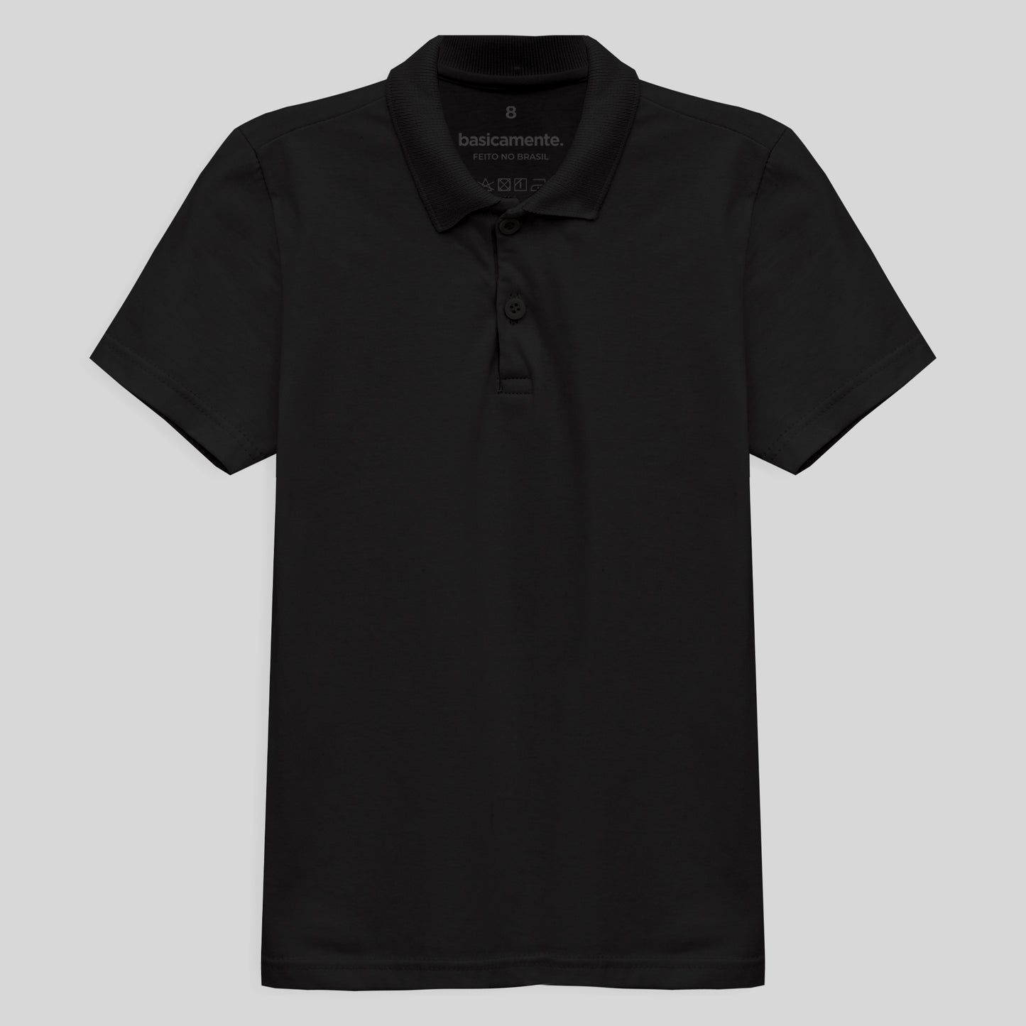 Camisa Polo Infantil Menino - Preto