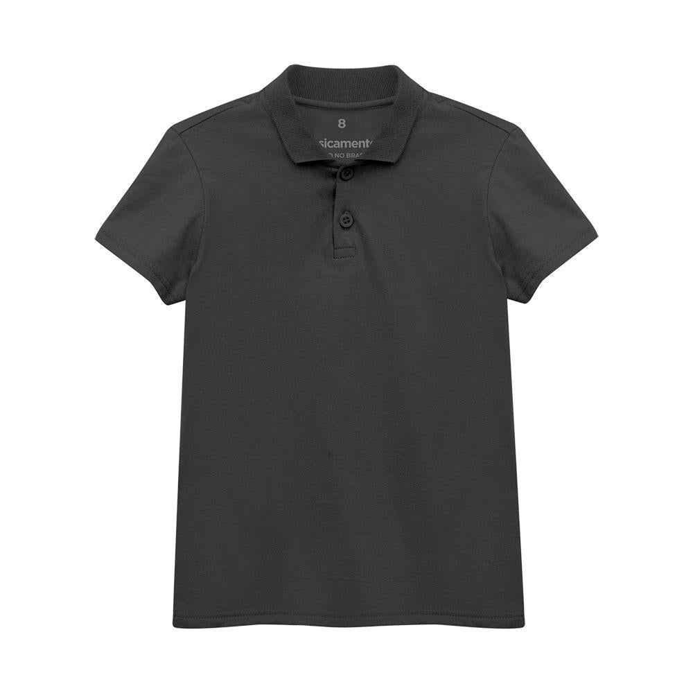 Camisa Polo Infantil Menino - Chumbo