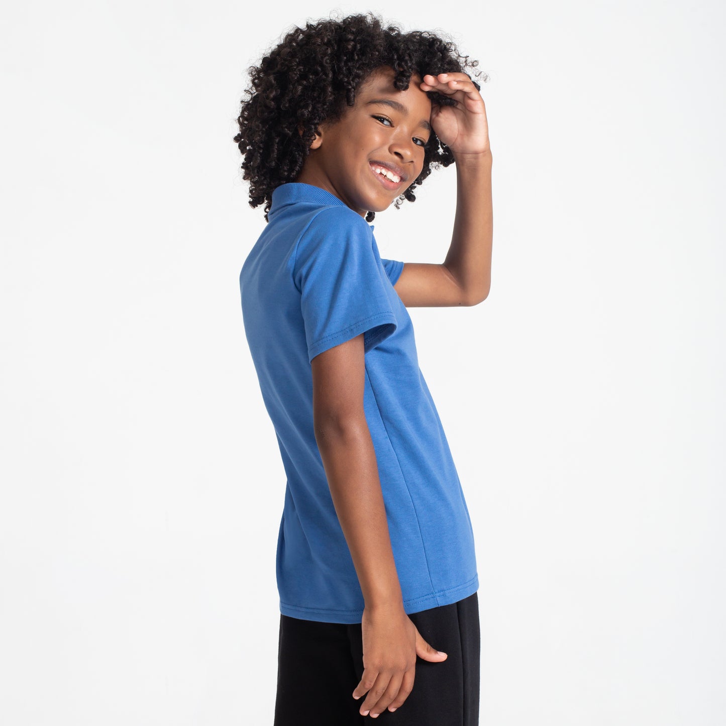 Camisa Polo Infantil Menino - Azul Oceano