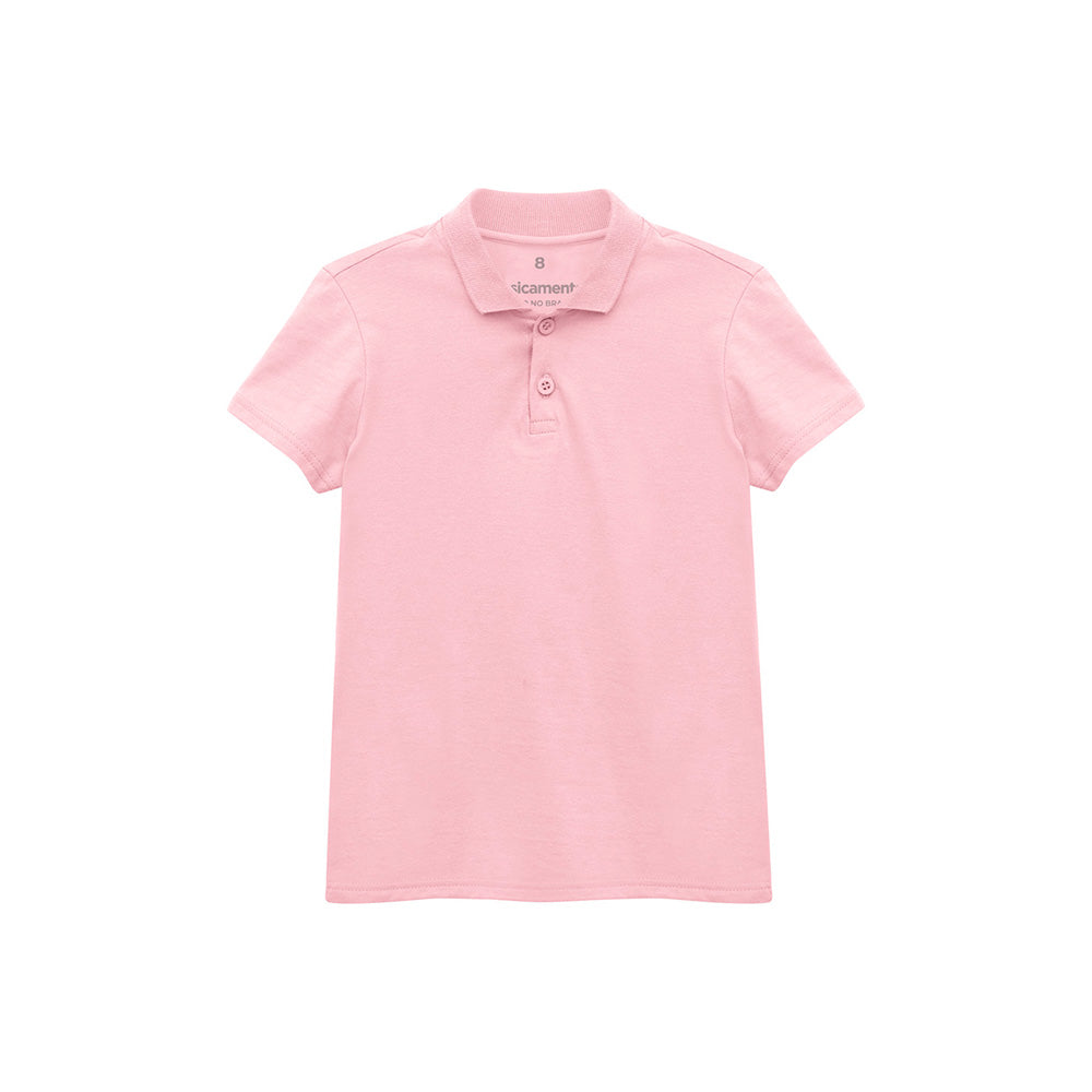 Camisa Polo Infantil Menino - Rosa Orquídea