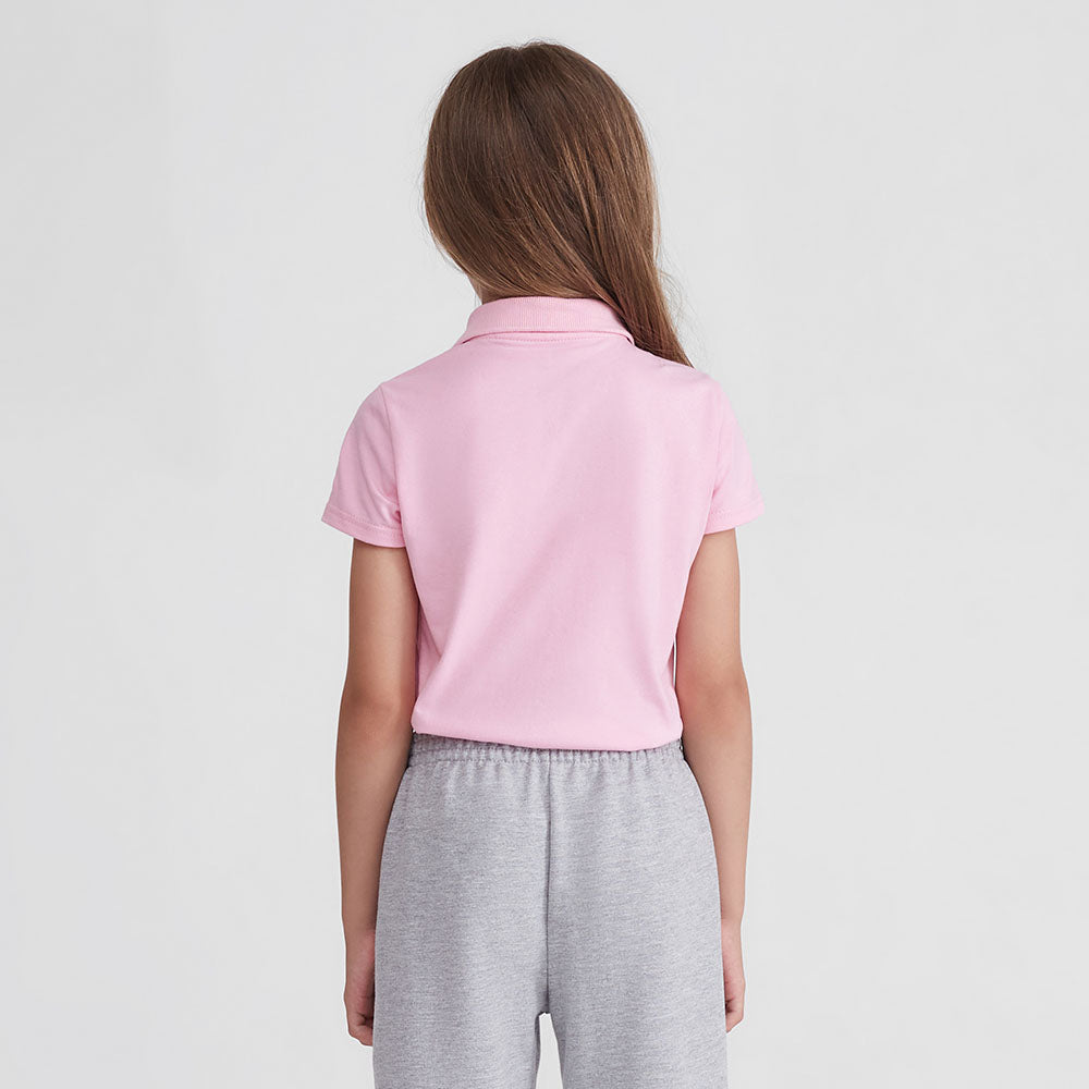 Camisa Polo Infantil Menina - Rosa Orquídea