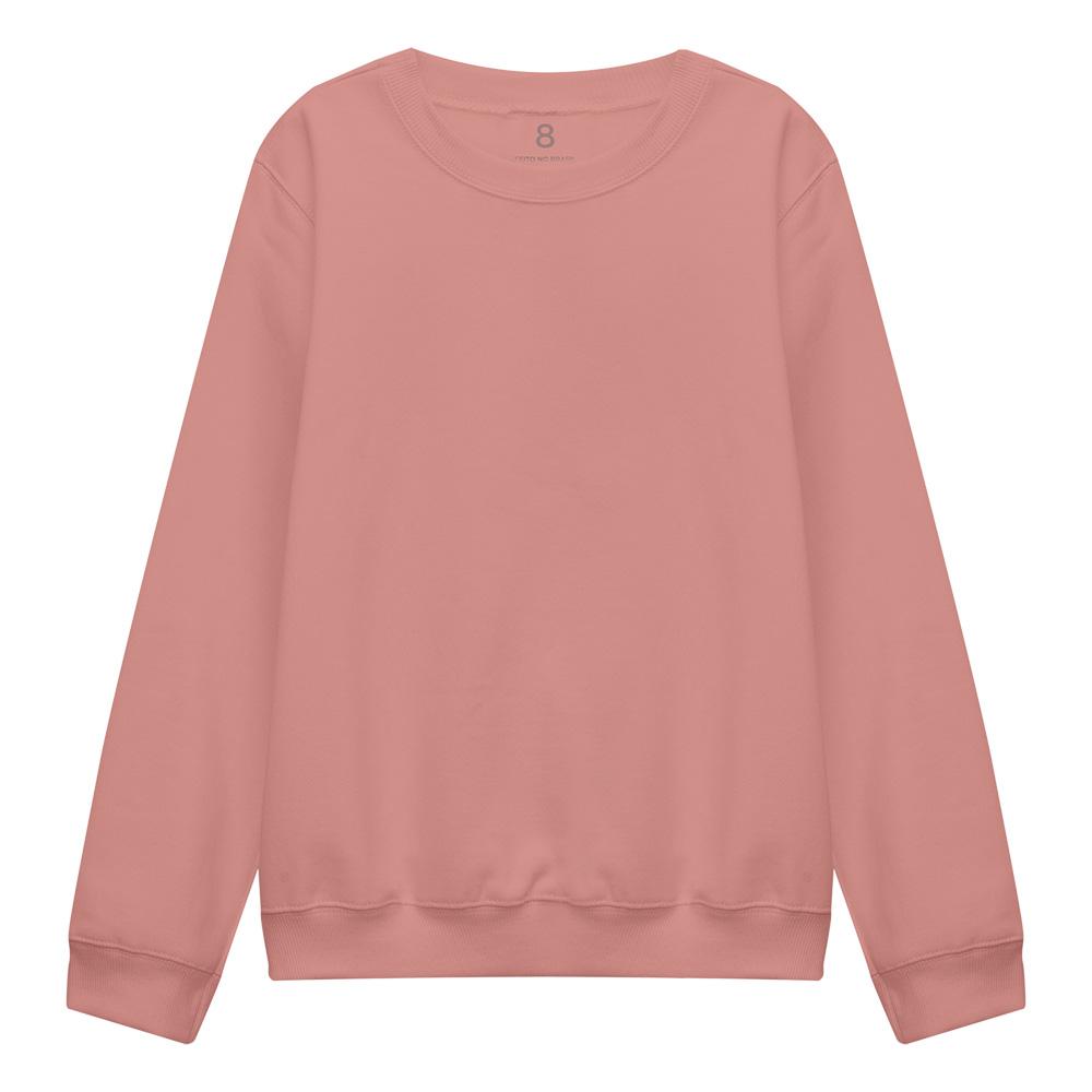Blusa De Moletom Infantil Unissex - Rose