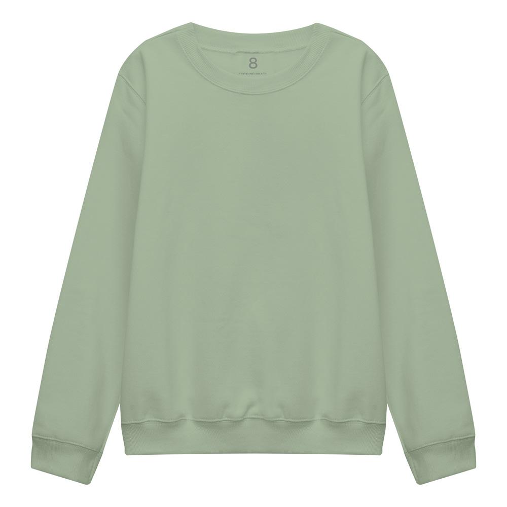 Blusa De Moletom Infantil Unissex - Verde Oliva