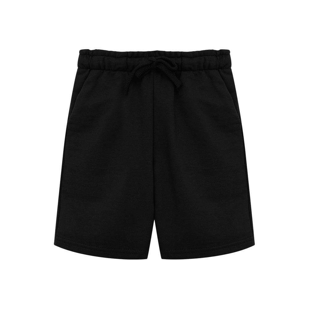Bermuda De Moletom Infantil Menino - Preto