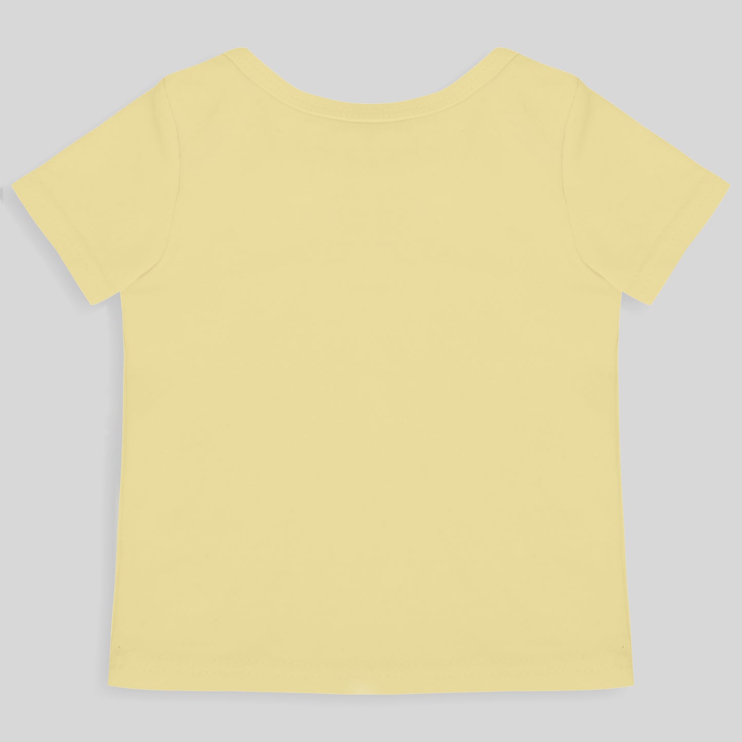 Camiseta Manga Curta Unissex Bebe - Amarelo Bebê