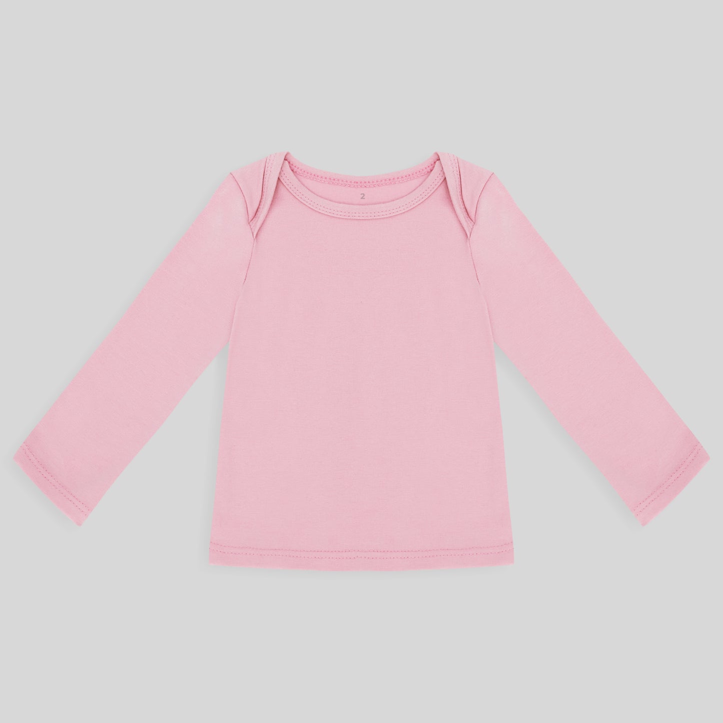Camiseta Manga Longa Unissex Bebe - Rosa Bebe