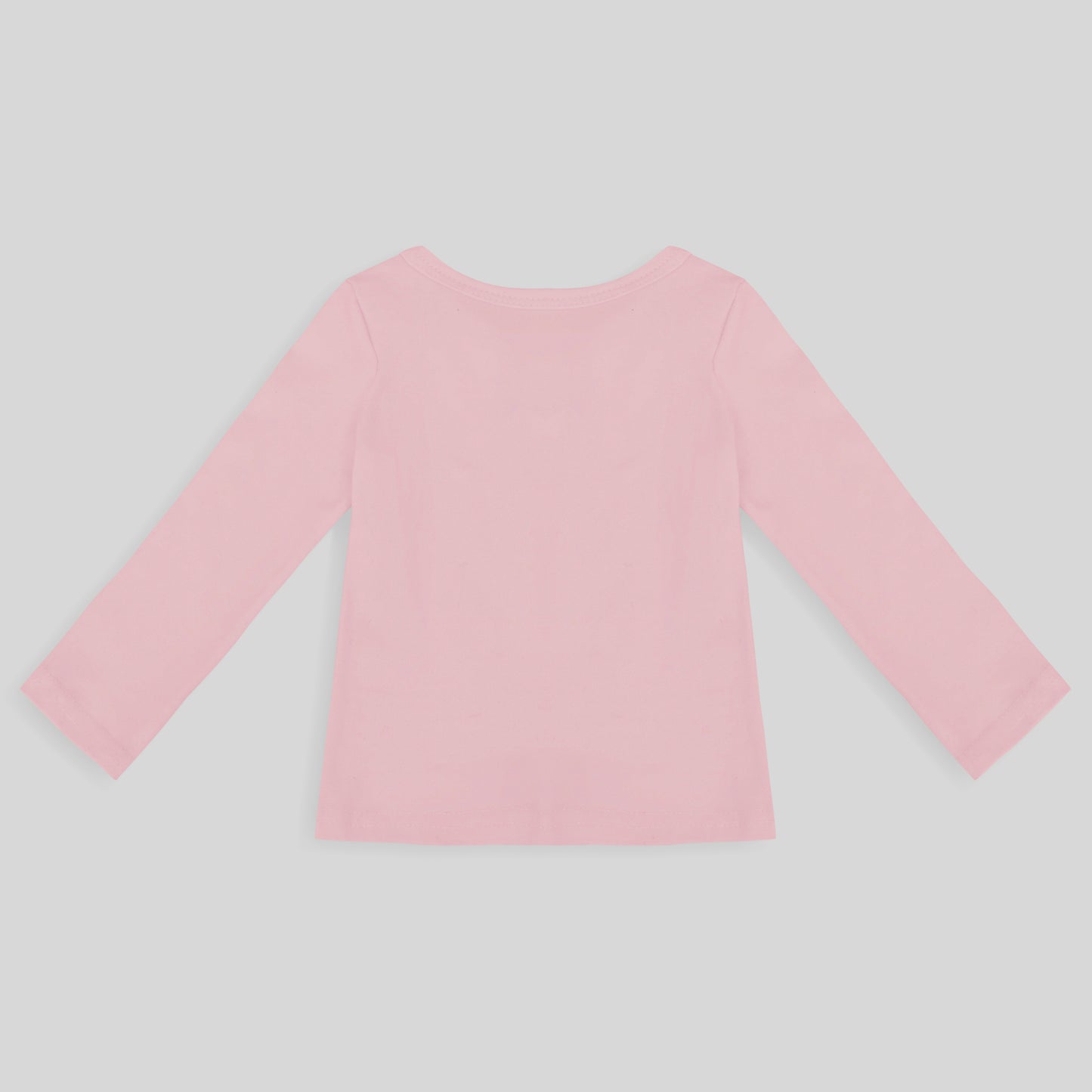 Camiseta Manga Longa Unissex Bebe - Rosa Bebe