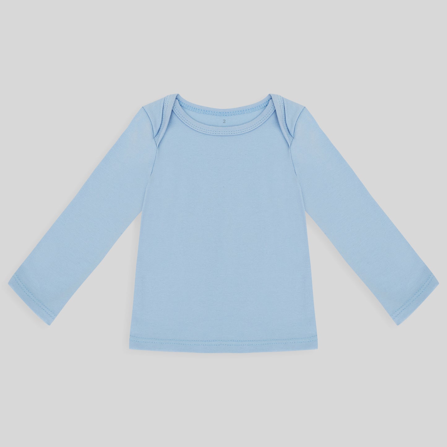 Camiseta Manga Longa Unissex Bebe - Azul Bebe